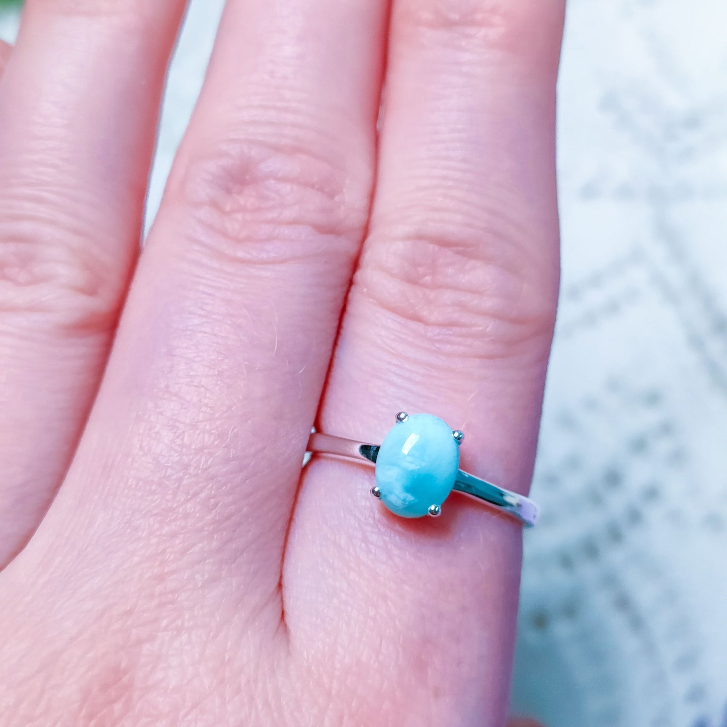 Larimar sormus