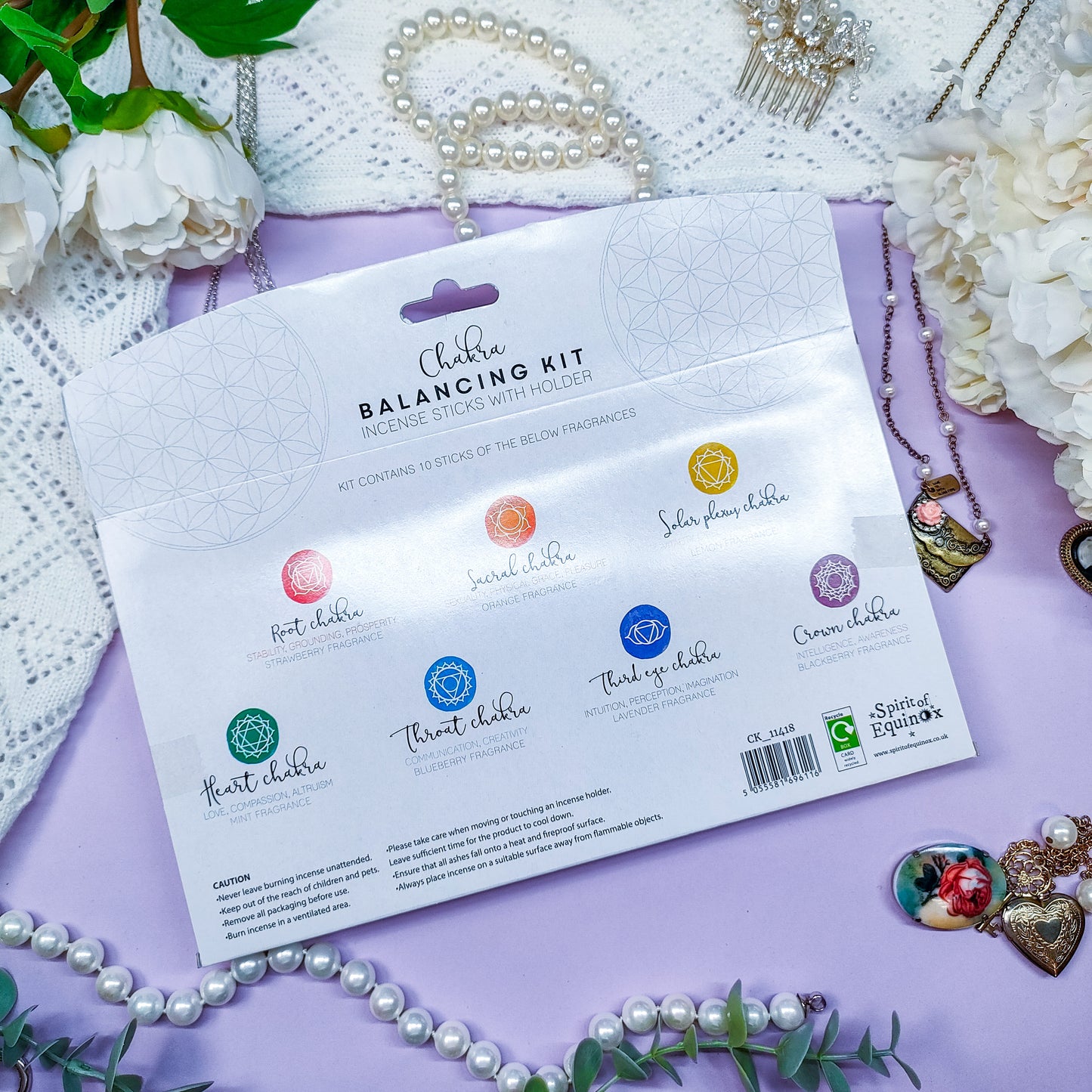 Suitsukesetti chakrat