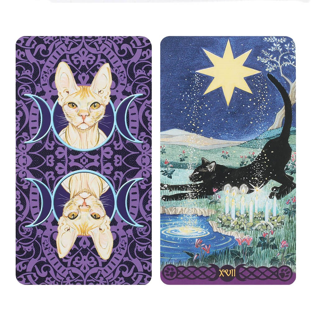 Tarot of Pagan Cats tarotkortit - kissojen ystäville sopivat kortit ja korttipakat